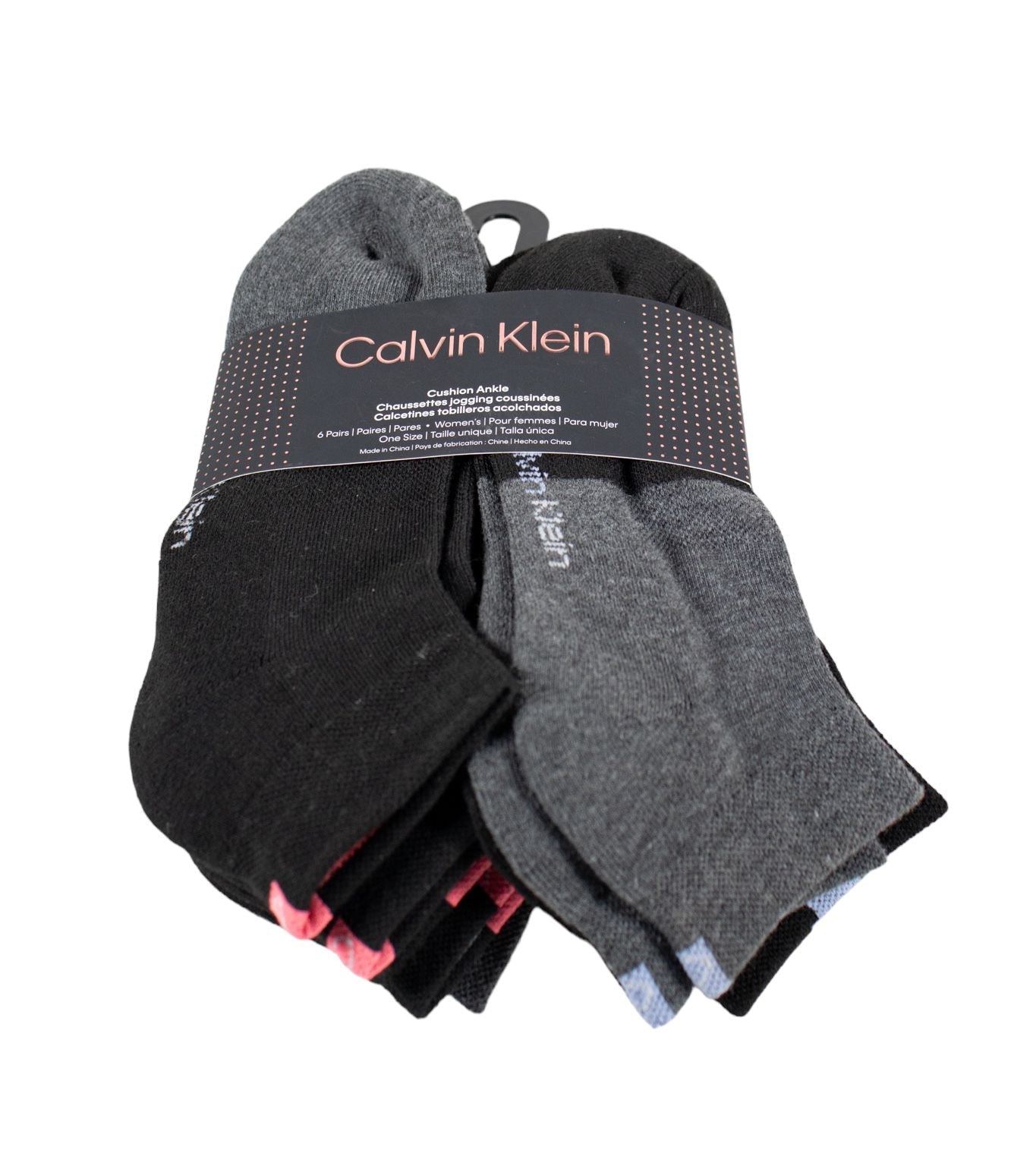 Calcetas Calvin Klein (9 Pares, Negro y Gris)